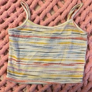 Rainbow crop top